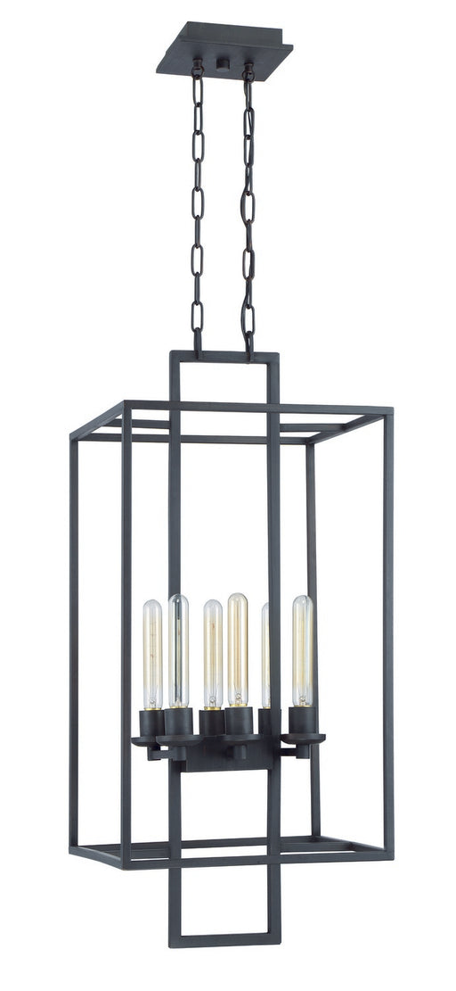 41536-ABZ- Cubic 6-Light Foyer in Aged Bronze Brushed by Craftmade