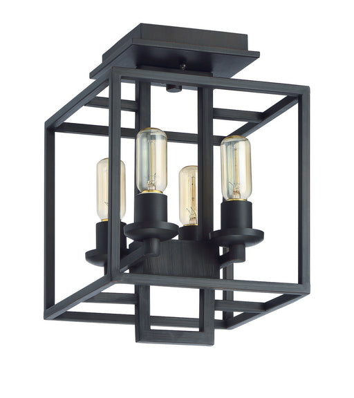 41554-ABZ- Cubic 4-Light Semi-Flush in Aged Bronze Brushed by Craftmade