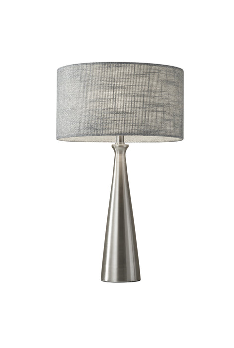 Linda Table Lamp in Brushed Steel