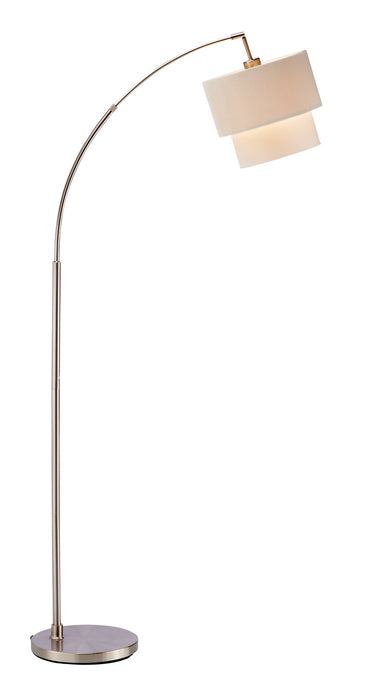 Gala Arc Lamp in Brushed Steel