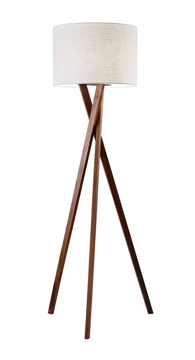 Brooklyn Floor Lamp in Walnut Wood