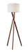 Brooklyn Floor Lamp in Walnut Wood