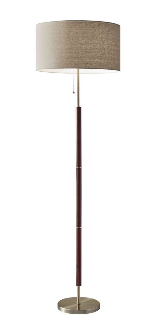 Hamilton Floor Lamp in Antique Brass