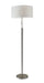 Hayworth Floor Lamp in Brushed Steel