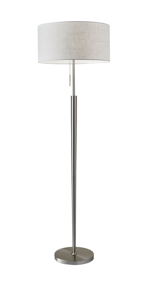 Hayworth Floor Lamp in Brushed Steel