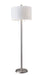 Boulevard Two Light Floor Lamp in Brushed Steel