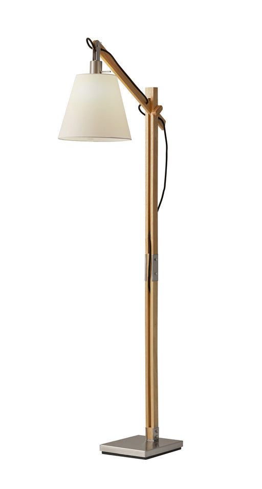 Walden Floor Lamp in Brushed Steel