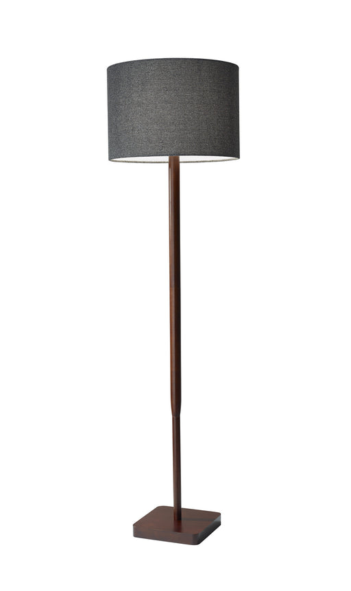 Ellis Floor Lamp in Walnut Rubber Wood