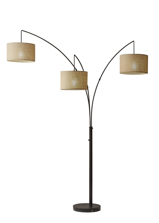 Trinity Three Light Arc Lamp in Antique Bronze