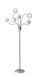 Pom Pom LED Floor Lamp in Brushed Steel