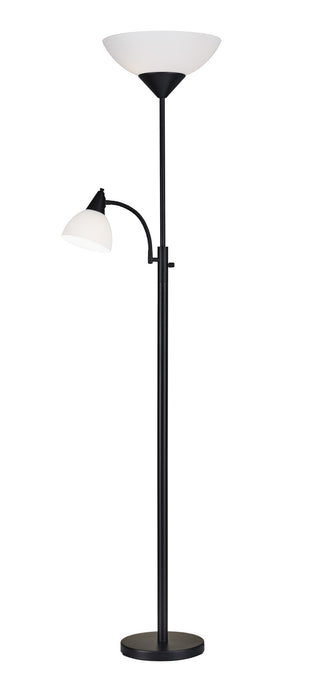 Piedmont Two Light Torchiere in Black