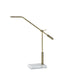 Vera LED Desk Lamp in White Marble