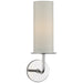 Larabee One Light Wall Sconce in Polished Nickel