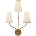 Montreuil Three Light Wall Sconce in Gild