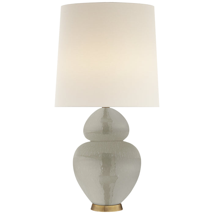 Michelena Two Light Table Lamp in Shellish Gray