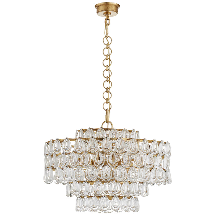 Liscia 12 Light Chandelier in Gild