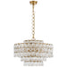 Liscia 12 Light Chandelier in Gild