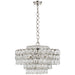 Liscia 12 Light Chandelier in Polished Nickel