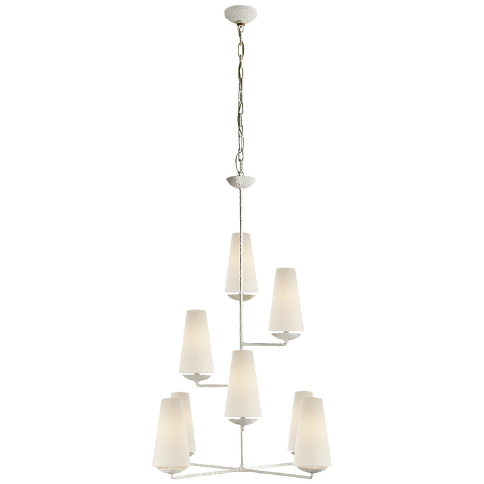 Fontaine Eight Light Chandelier in Plaster