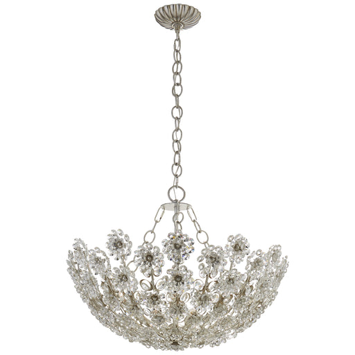 Claret 12 Light Chandelier in Burnished Silver Leaf