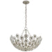 Claret 12 Light Chandelier in Burnished Silver Leaf