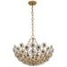 Claret 12 Light Chandelier in Gild