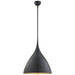 Agnes One Light Pendant in Matte Black