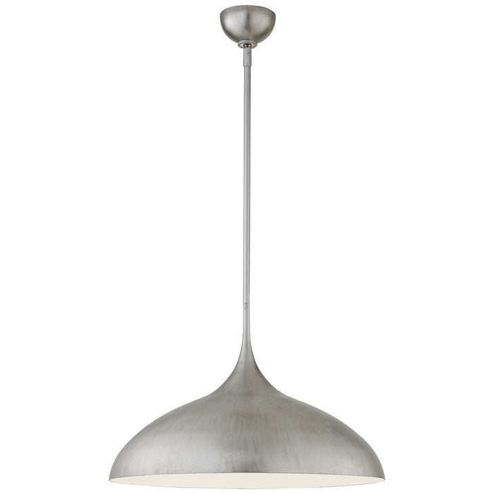 Agnes One Light Pendant in Burnished Silver Leaf