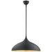 Agnes One Light Pendant in Matte Black