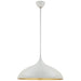 Agnes One Light Pendant in Plaster White