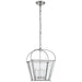 Riverside Four Light Lantern in Polished Nickel