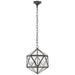 Zeno Four Light Lantern in Aged Iron