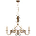 Gramercy Eight Light Chandelier in Gilded Iron