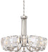 N6986-613- Castle Aurora 16 Light Chandelier in Polished Nickel with Clear Crystal by Metropolitan