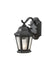 Martinsville One Light Outdoor Wall Lantern in Black