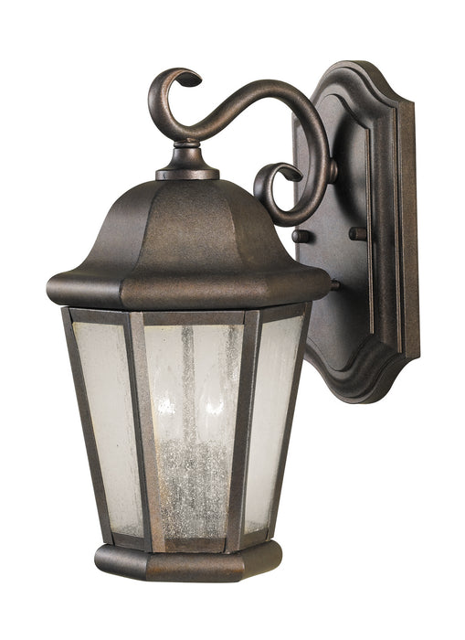 Martinsville Two Light Outdoor Wall Lantern in Corinthian Bronze