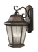 Martinsville Three Light Outdoor Wall Lantern in Corinthian Bronze