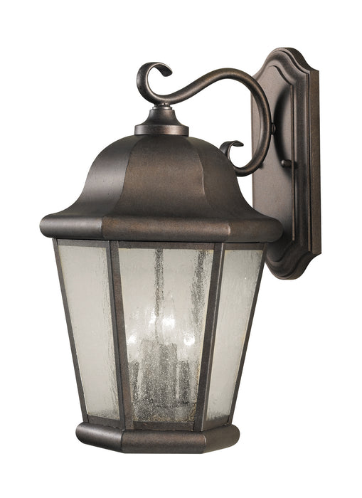 Martinsville Four Light Outdoor Wall Lantern in Corinthian Bronze