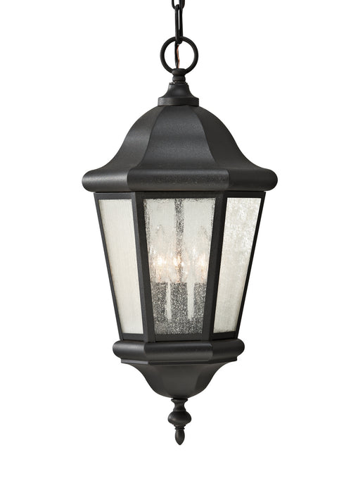 Martinsville Three Light Outdoor Pendant in Black