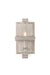 501140SM- Industrial Astoria 1-Light Wall Sconce in Moon Silver by Kalco