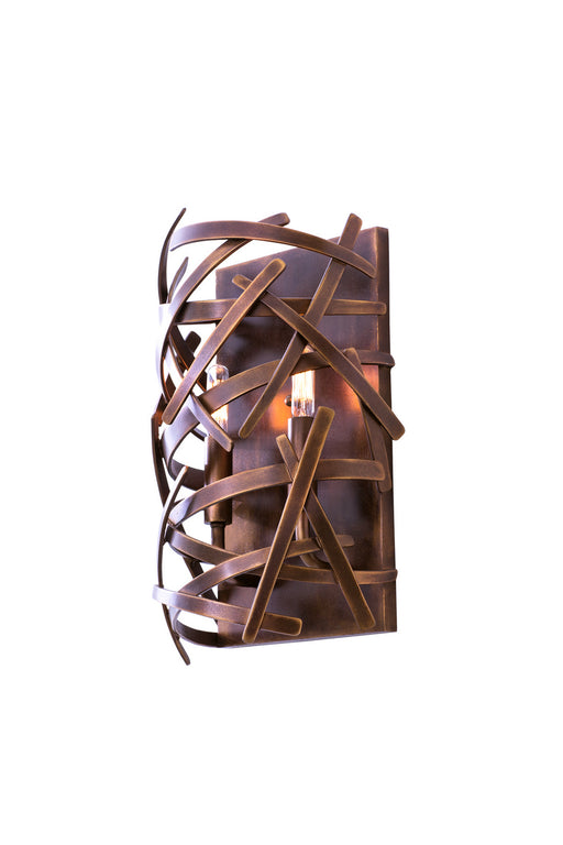 501520CP- Industrial Ambassador 2-Light Sconce in Copper Patina by Kalco