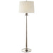 Beaumont Two Light Floor Lamp in Burnished Silver Leaf