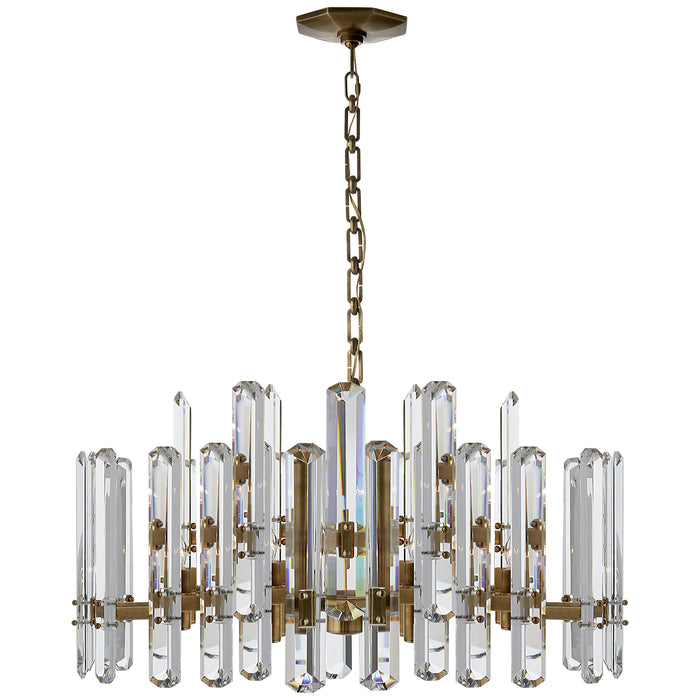 Bonnington 18 Light Chandelier in Hand-Rubbed Antique Brass