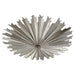 Claymore LED Flush Mount in Burnished Silver Leaf