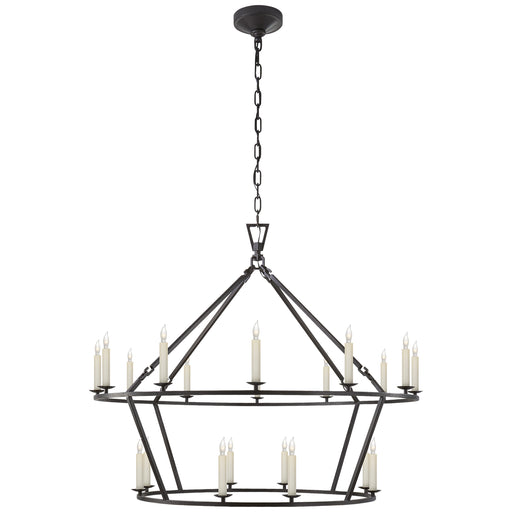 Darlana 20 Light Chandelier in Aged Iron