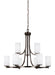 Hettinger Nine Light Chandelier in Bronze