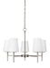 Driscoll Five Light Chandelier in Brushed Nickel