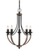 Corbeille Five Light Chandelier in Stardust