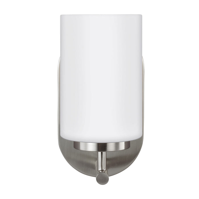 Oslo One Light Wall / Bath Sconce in Brushed Nickel