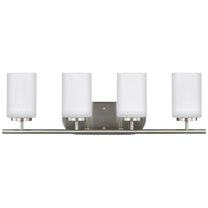 Oslo Four Light Wall / Bath in Brushed Nickel